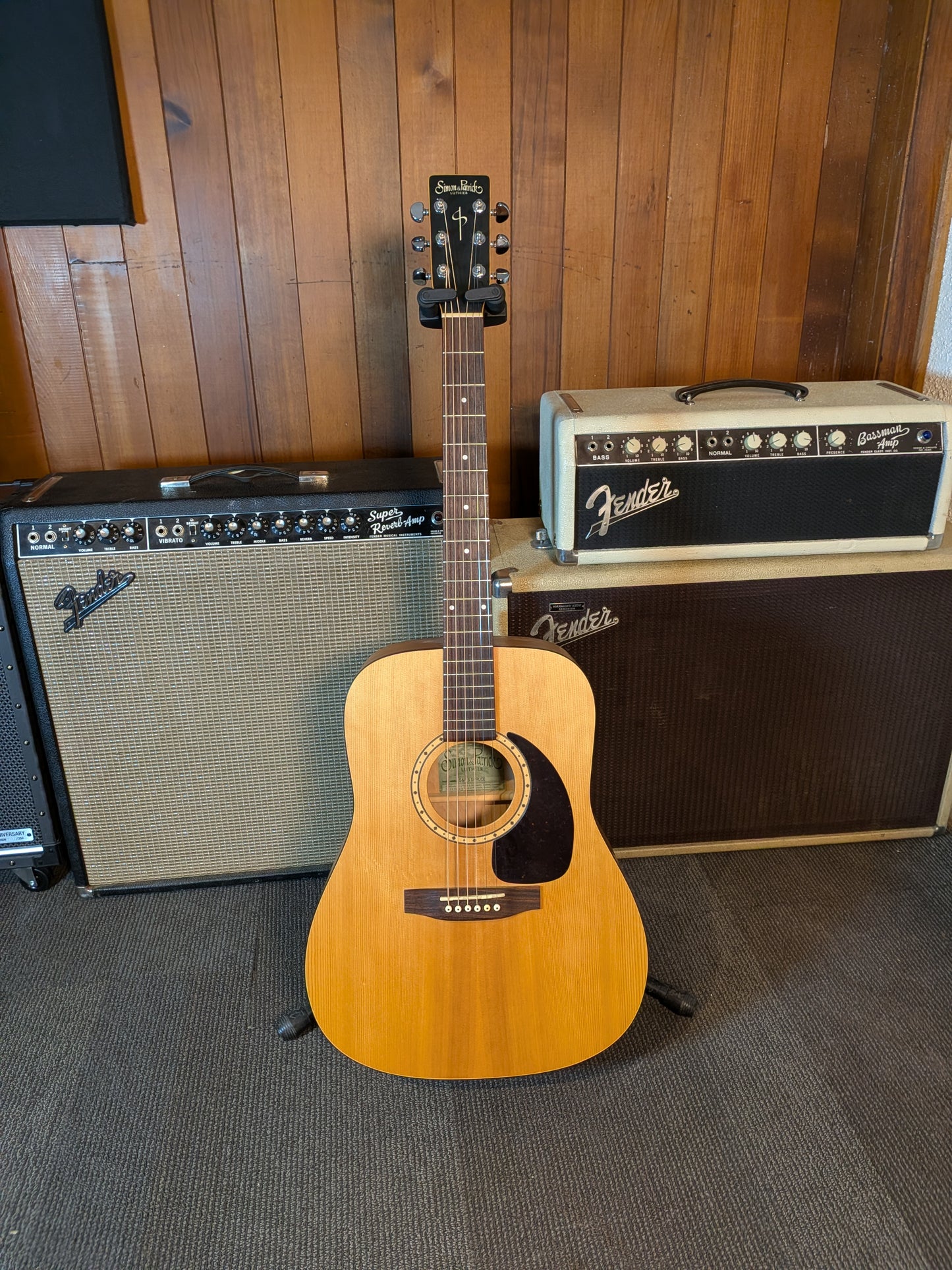 Simon & Patrick 6 Spruce Acoustic Guitar w/Case - Natural (Used)