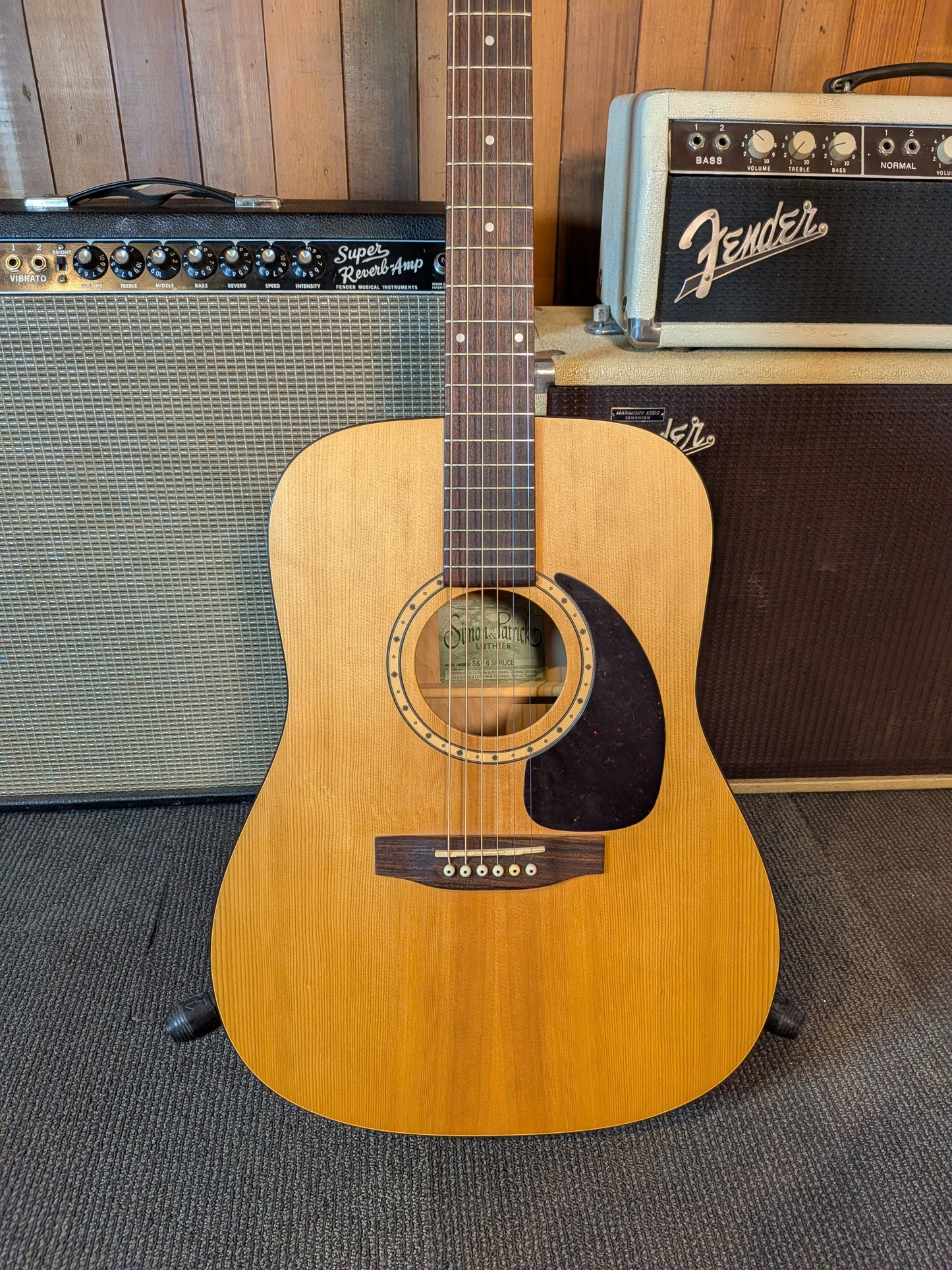 Simon & Patrick 6 Spruce Acoustic Guitar w/Case - Natural (Used)