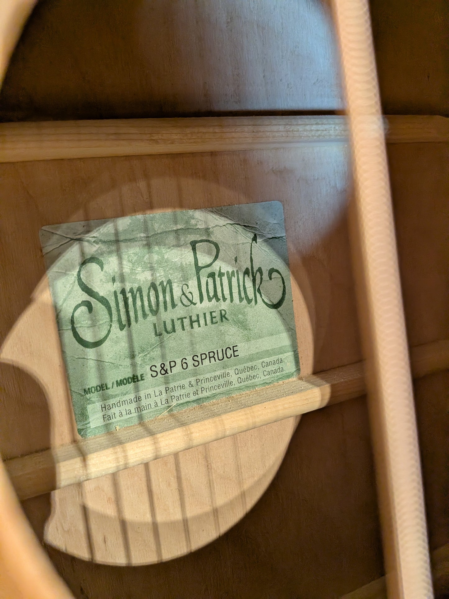 Simon & Patrick 6 Spruce Acoustic Guitar w/Case - Natural (Used)