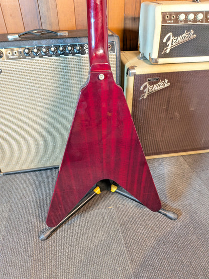 Mann Flying V Electric Guitar w/Case - Burgundy (1970's)