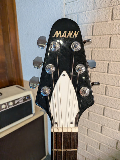 Mann Flying V Electric Guitar w/Case - Burgundy (1970's)
