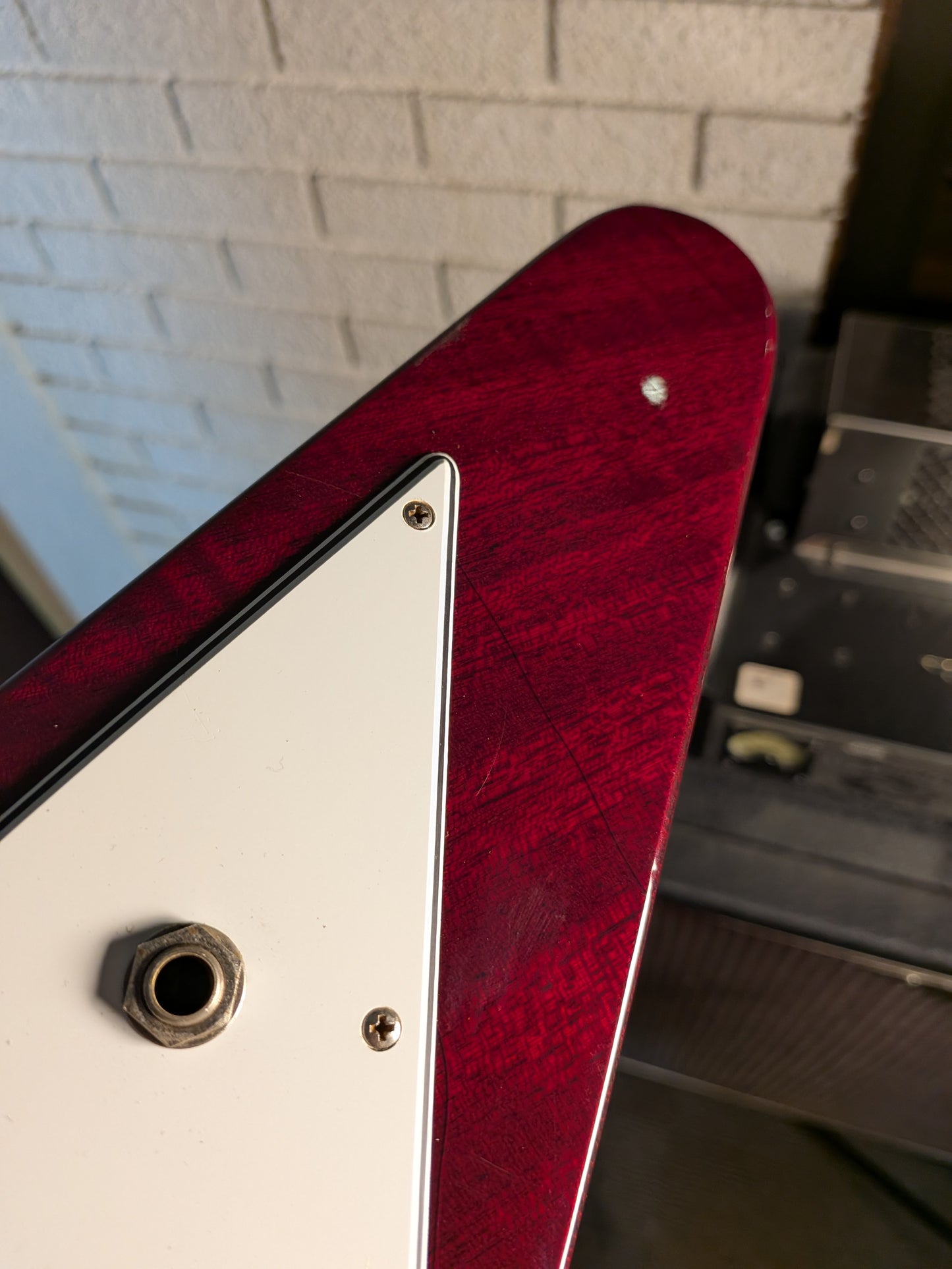 Mann Flying V Electric Guitar w/Case - Burgundy (1970's)