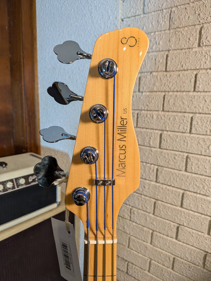 Sire Marcus Miller U5 Short Scale 4-String Passive Fretless Bass Guitar - Tobacco Sunburst