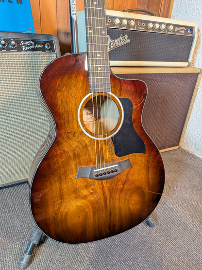 Taylor 224ce-K DLX Grand Auditorium Koa Acoustic/Electric Guitar w/ Case (2023)