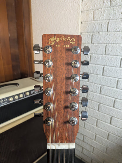 Martin D12X1AE 12-String Acoustic/Electric Guitar w/Case - Natural (2012)