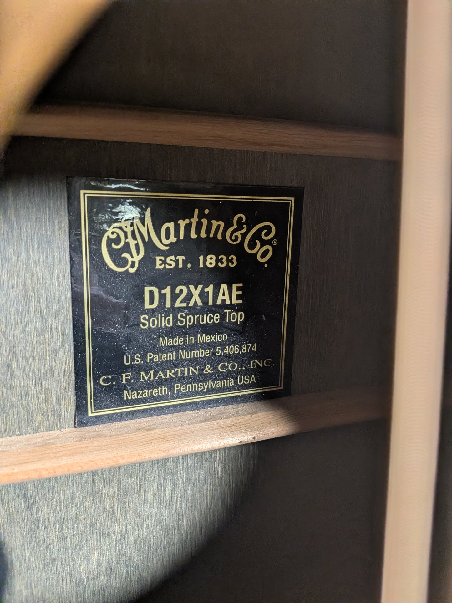 Martin D12X1AE 12-String Acoustic/Electric Guitar w/Case - Natural (2012)