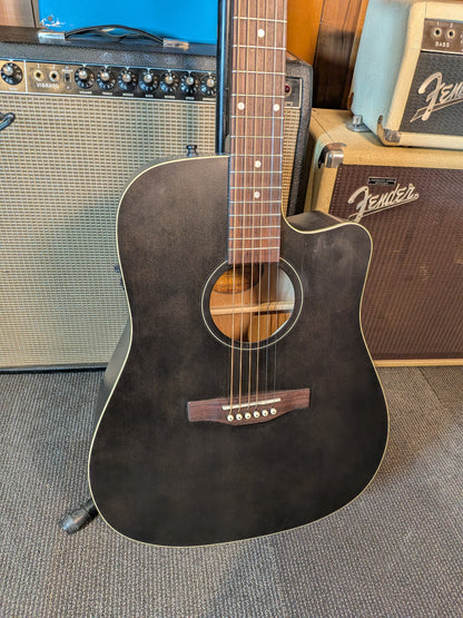 Art & Lutherie American CW Presys II Acoustic/Electric Guitar - Faded Black (Used)