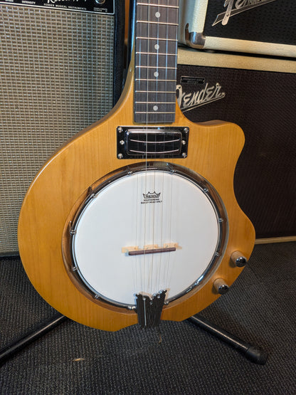 Alabama Solid Body 5-String Electric Banjo - Matte Natural