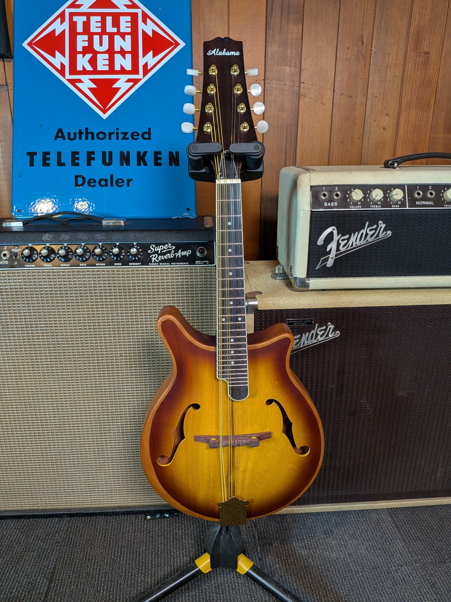 Alabama Carved Top Mandolin w/Beveled Arm Rest - Satin Sunburst