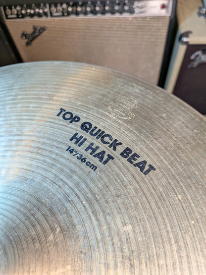 Zildjian A 14" Quick Beat Hi-Hat Cymbals (Used)