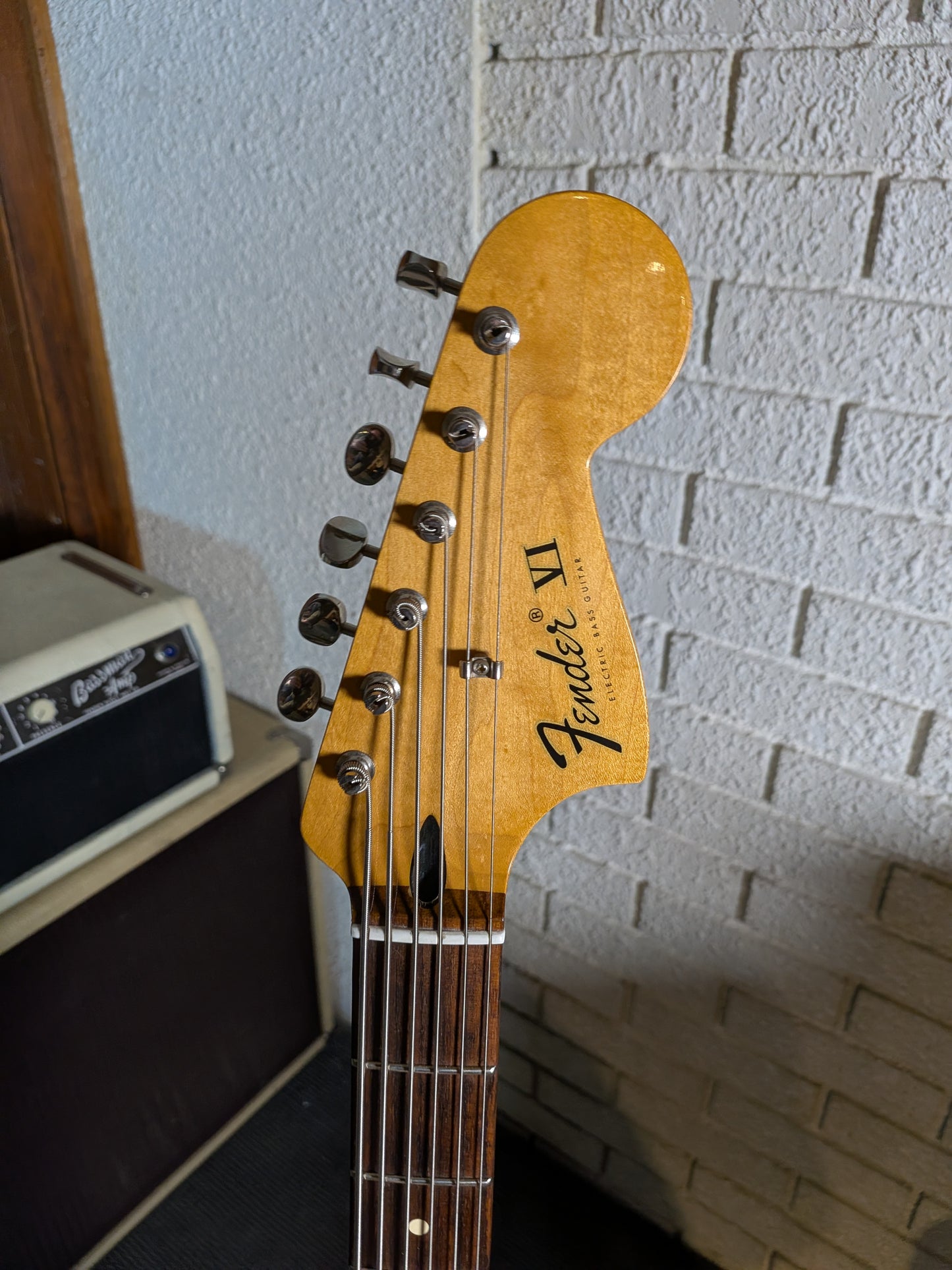 Fender Pawn Shop Bass VI Electric Guitar w/Gig Bag - 3-Color Sunburst (2012)