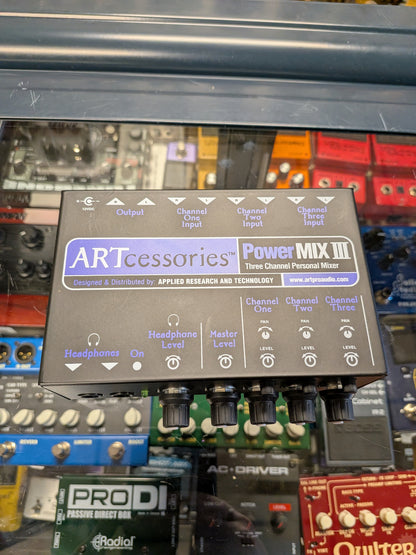ART Pro Audio 3-Channel Stereo Mini Mixer (Used)