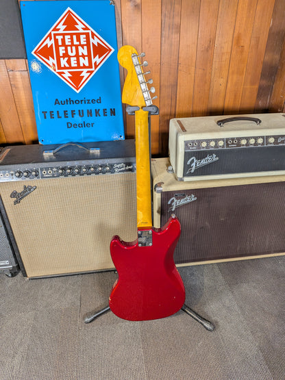 Fender Made in Japan MG69/MH Mustang Electric Guitar - Candy Apple Red (2010-2011)