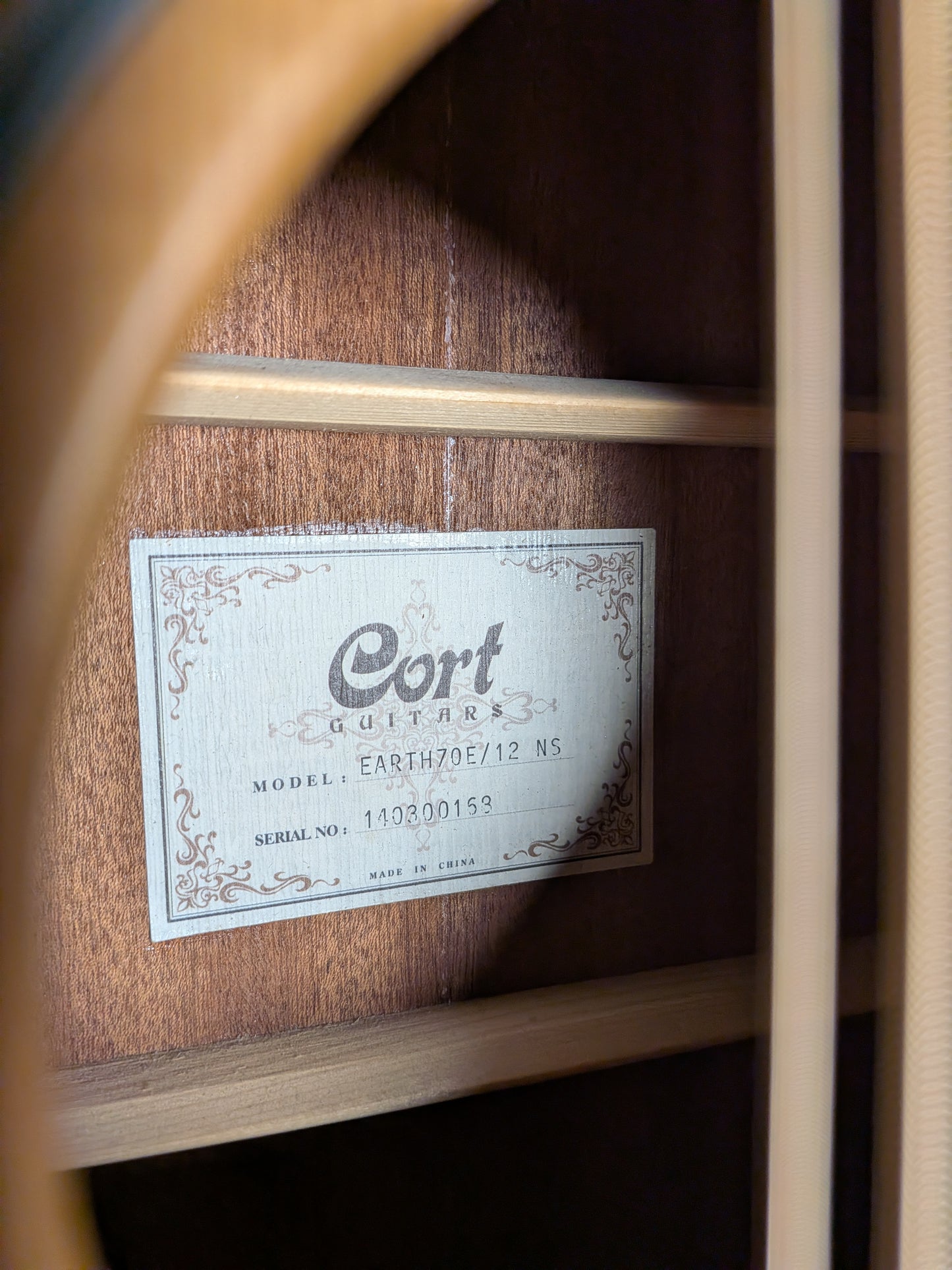 Cort Earth 70E Acoustic/Electric 12 String Guitar w/Case - Natural (Used)