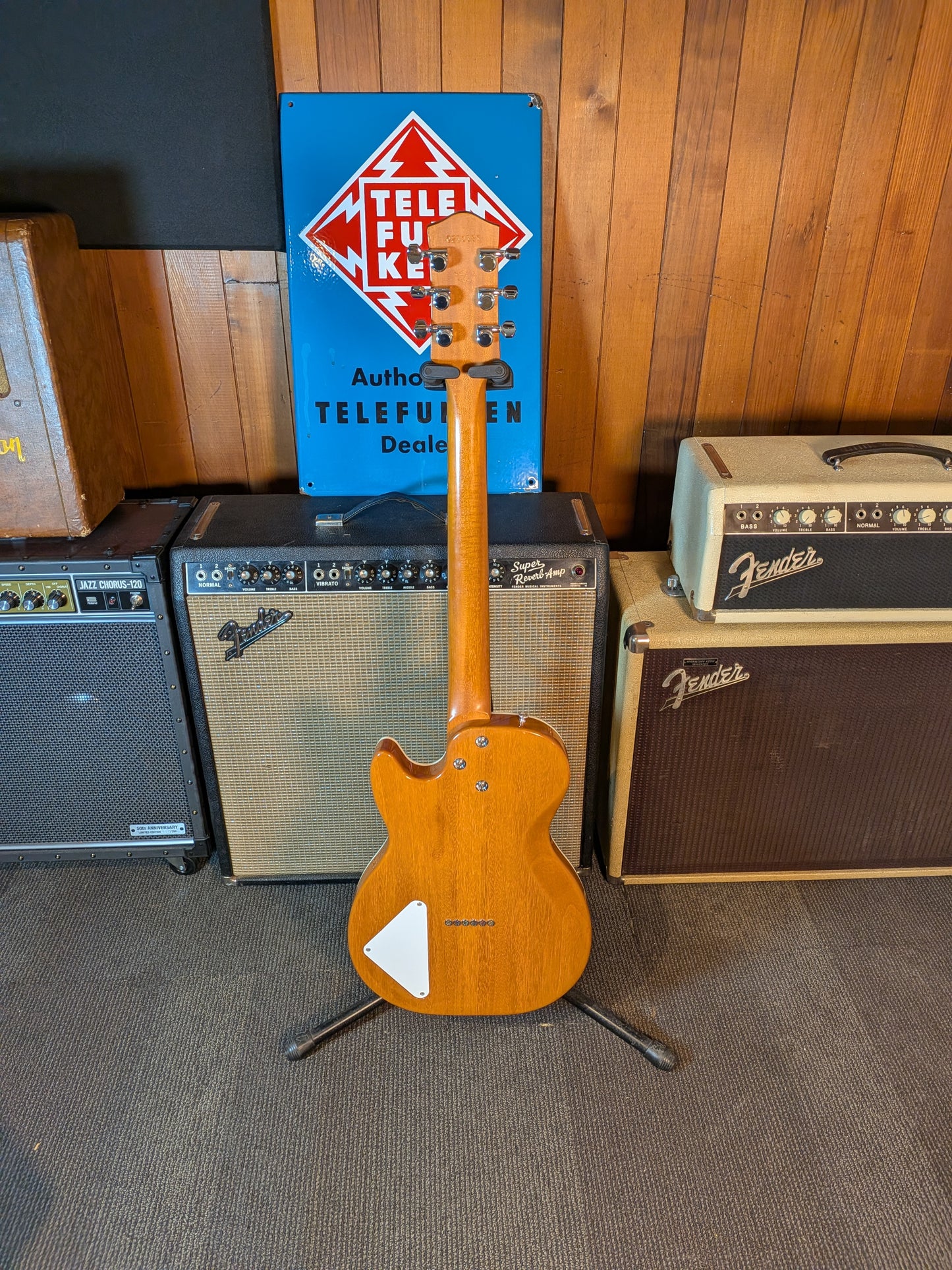 Harmony Jupiter Thinline Semi-Hollow Electric Guitar - Cherry (Used)