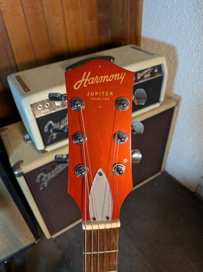 Harmony Jupiter Thinline Semi-Hollow Electric Guitar - Cherry (Used)