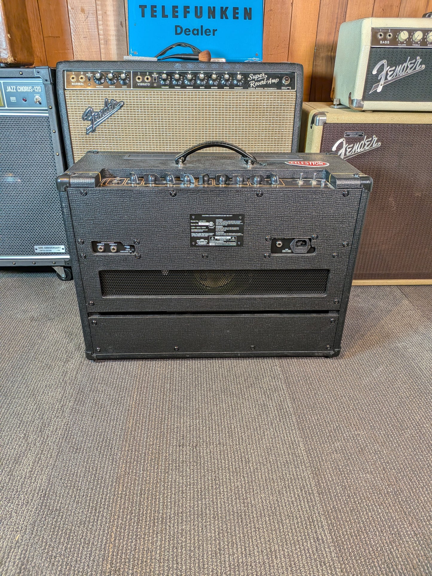 Vox AC15C1 15w 1x12" Guitar Combo Amplifier w/Footswitch (Used)