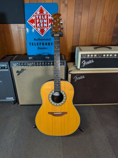 Ovation 1111 Balladeer Acoustic Guitar w/Case - Natural (1981)