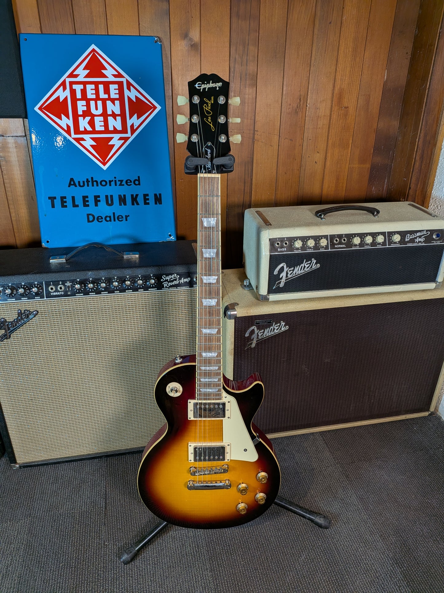 Epiphone Les Paul Standard Electric Guitar w/Case - Bourbon Burst (2019)