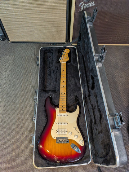 Fender American Standard HSS Electric Guitar w/Case - 3-Color Sunburst (2011)