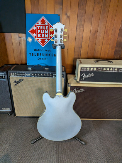 Eastman T64-T Hollow Body Electric Guitar w/Gig Bag - Ice Blue Metallic (Serial #P2501868)
