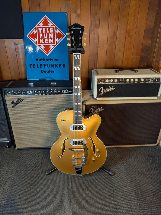 Eastman T58 Hollow Body Electric Guitar w/Bigsby & Gig Bag - Truetone Gold (Serial #P2501757)