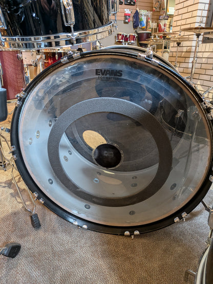 Rogers "Big R" 3 Piece Shell Pack - Gloss Black Wrap (Used)