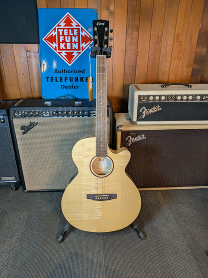 Cort SFX-FM LTD Acoustic/Electric Guitar - Natural Flamed Maple