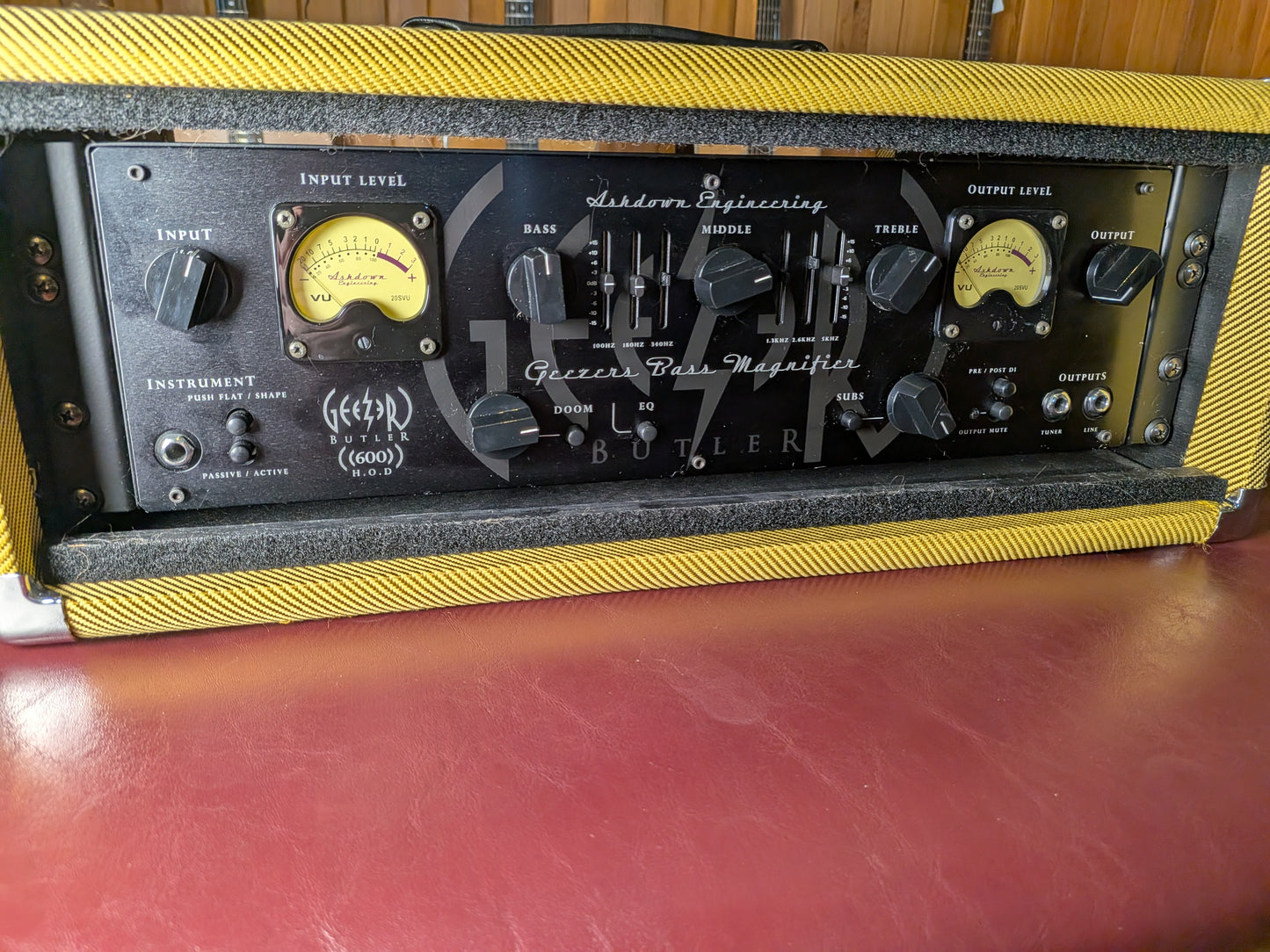 Ashdown Engineering Geezer Butler Signature Head of Doom 600W Bass Head w/Tweed Rack Case (Used)