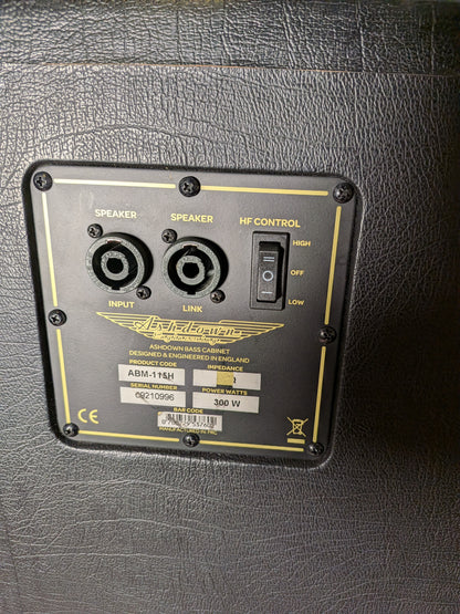 Ashdown Engineering ABM-115H 1x15" 300w Bass Speaker Cabinet (Used)