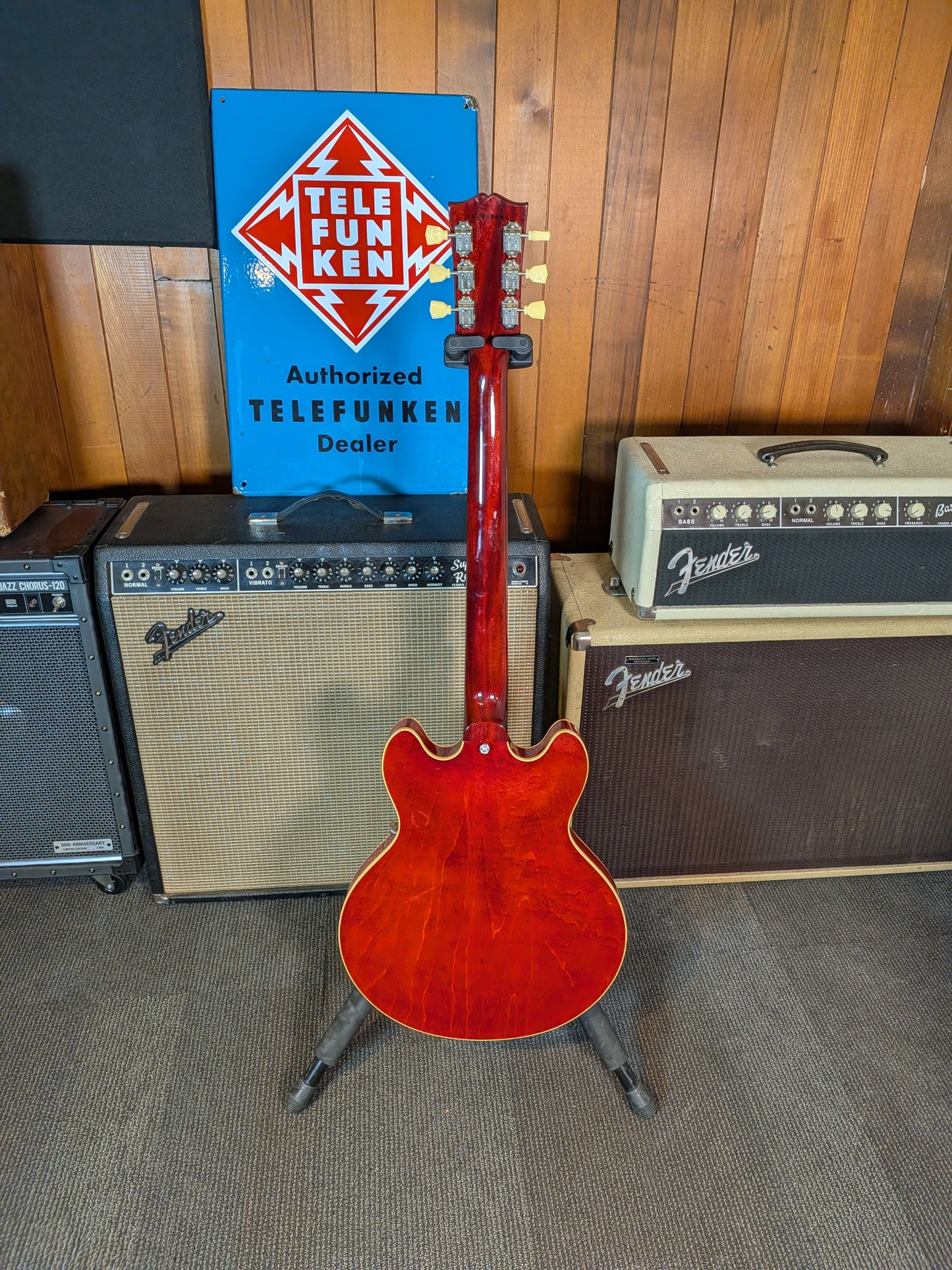 Gibson Custom ES-339 Semi-Hollow Electric Guitar w/Case - Antique Red (2012)