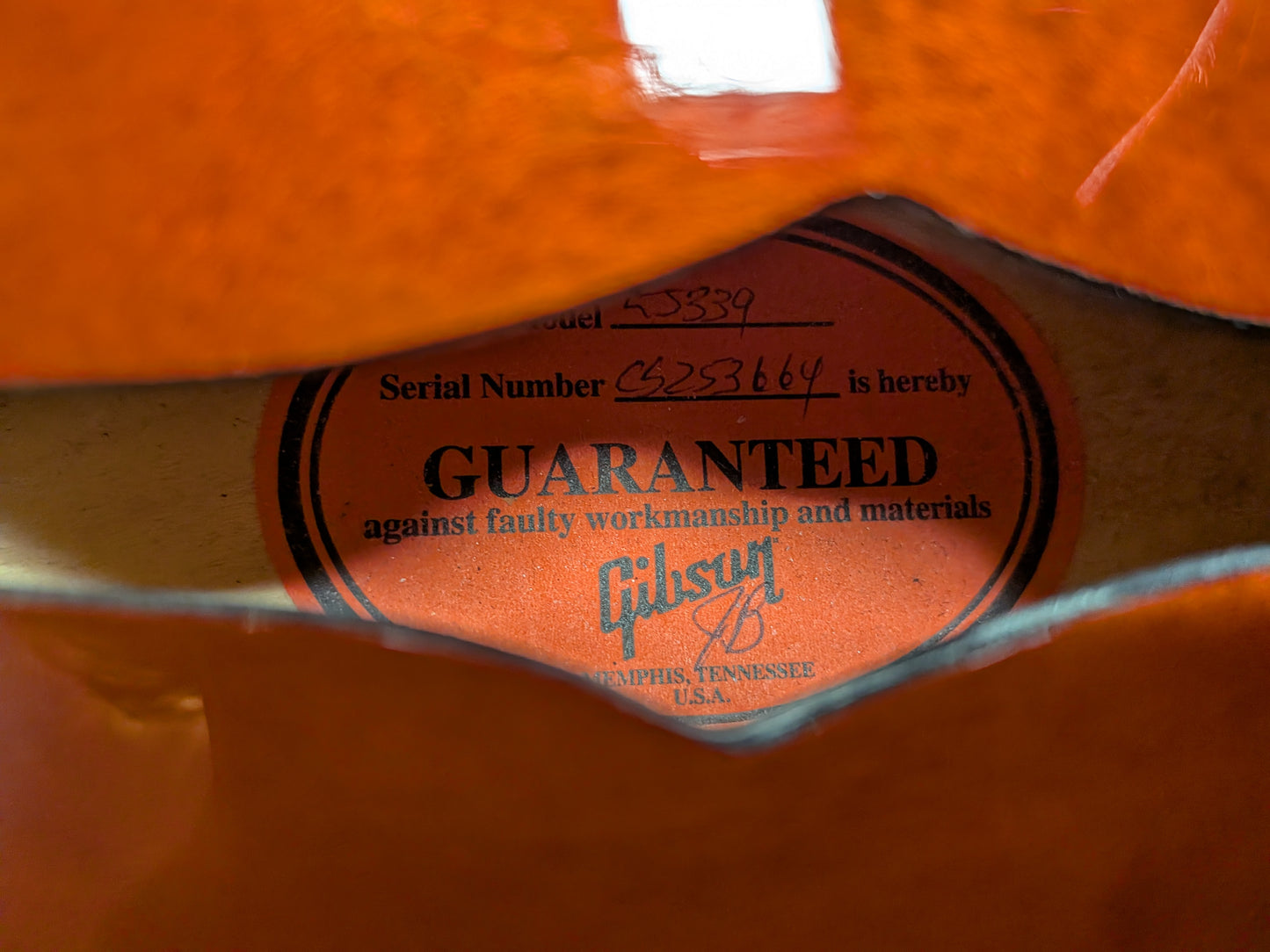 Gibson Custom ES-339 Semi-Hollow Electric Guitar w/Case - Antique Red (2012)