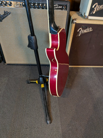 Gibson Les Paul Custom Electric Guitar w/Flight Case - Burgundy Red Refinish (1991)