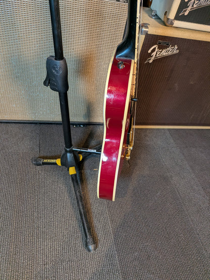 Gibson Les Paul Custom Electric Guitar w/Flight Case - Burgundy Red Refinish (1991)