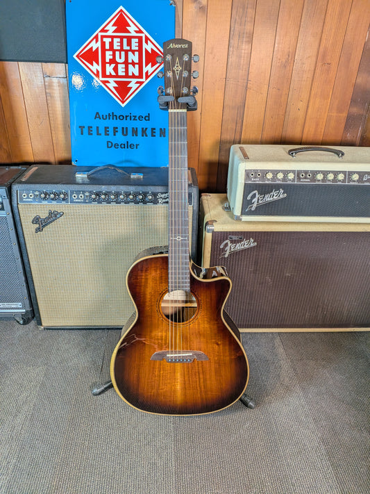 Alvarez AGA99CEARSHB Grand Auditorium Acoustic/Electric Guitar w/Case - Shadowburst (Used)