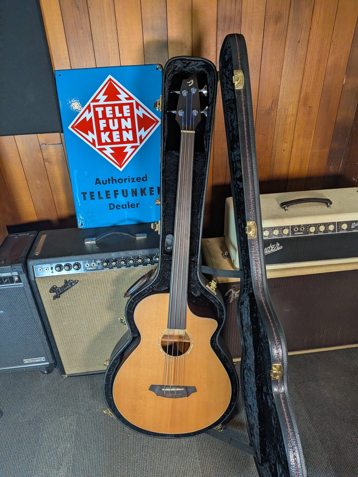 Breedlove Atlas Solo BJ350/CMe4 Fretless Acoustic/Electric Bass w/Case (2012)