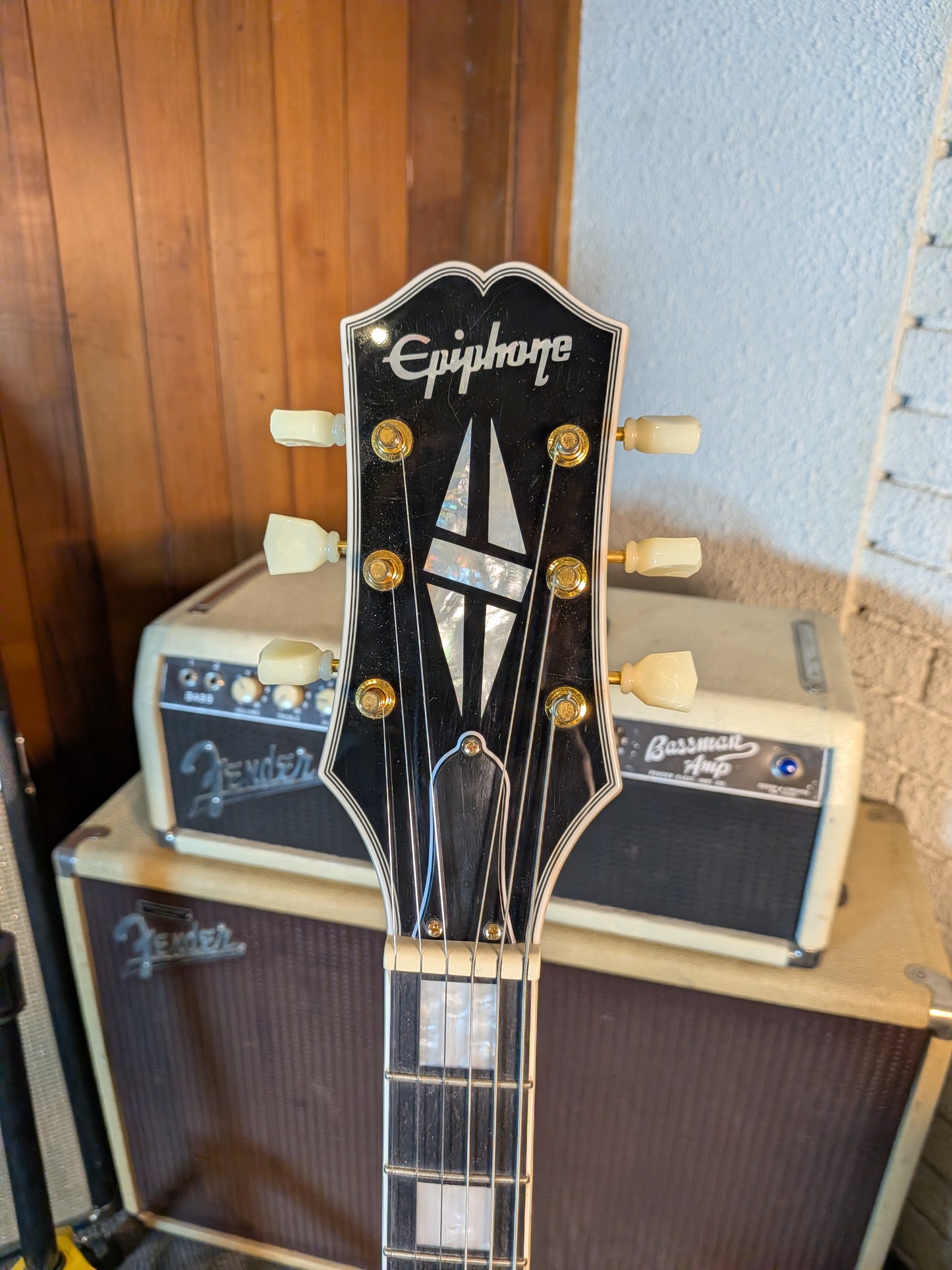 Epiphone Left Handed SG Custom Electric Guitar w/Gig Bag - Ebony