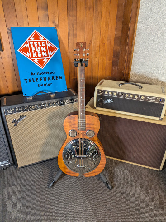 Epiphone Hound Dog Deluxe Acoustic/Electric Round Neck Resonator Guitar - Vintage Brown (2011)