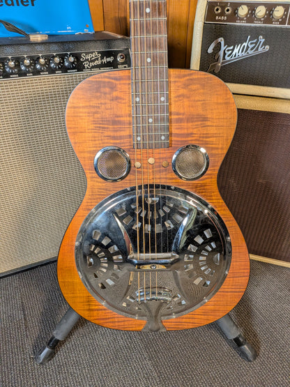 Epiphone Hound Dog Deluxe Acoustic/Electric Round Neck Resonator Guitar - Vintage Brown (2011)