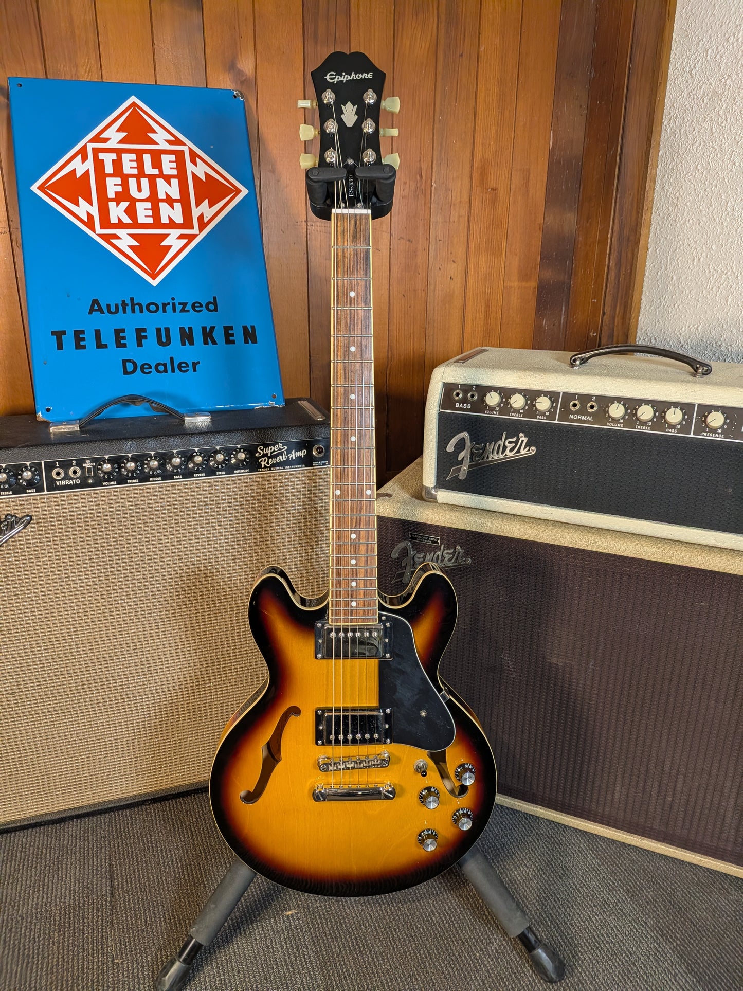 Epiphone Dot ES-339 Semi-Hollow Electric Guitar - Vintage Sunburst (2015)
