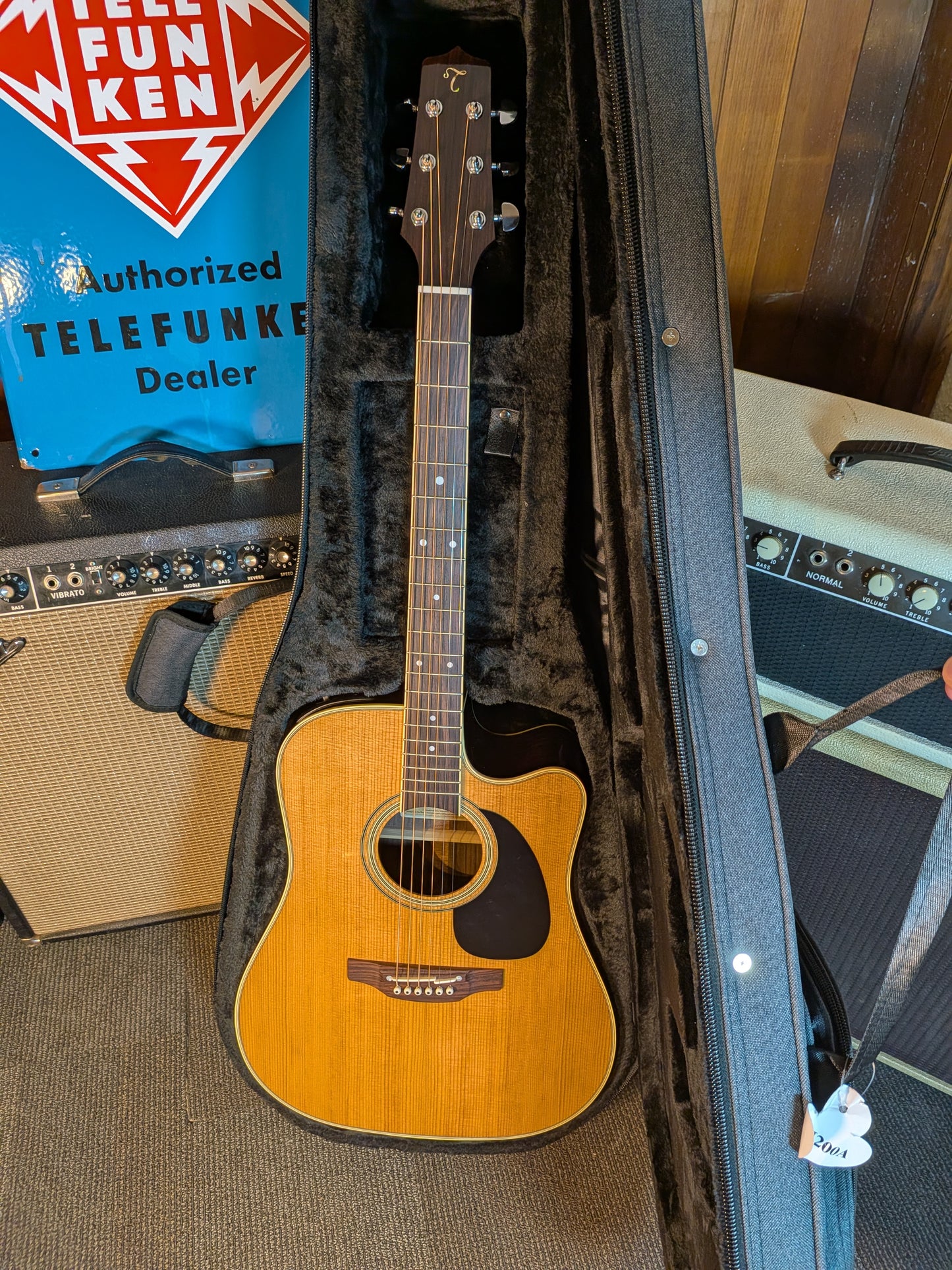 Takamine EF360SC-TT Pro Series Thermal Top Acoustic/Electric Guitar w/Case (B-Stock)
