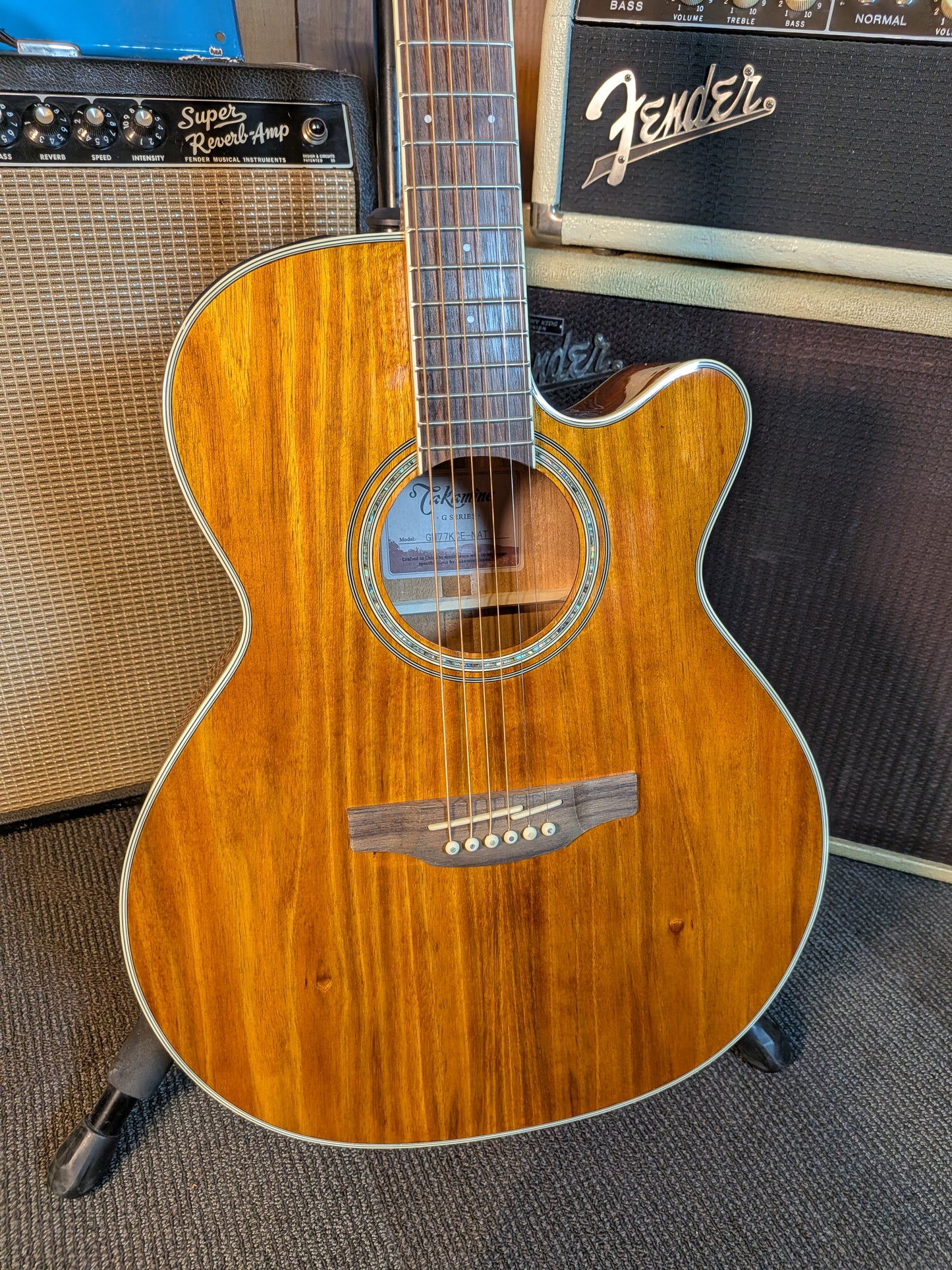Takamine GN77KCE NEX Koa Acoustic/Electric Guitar - Natural Gloss (B-Stock)