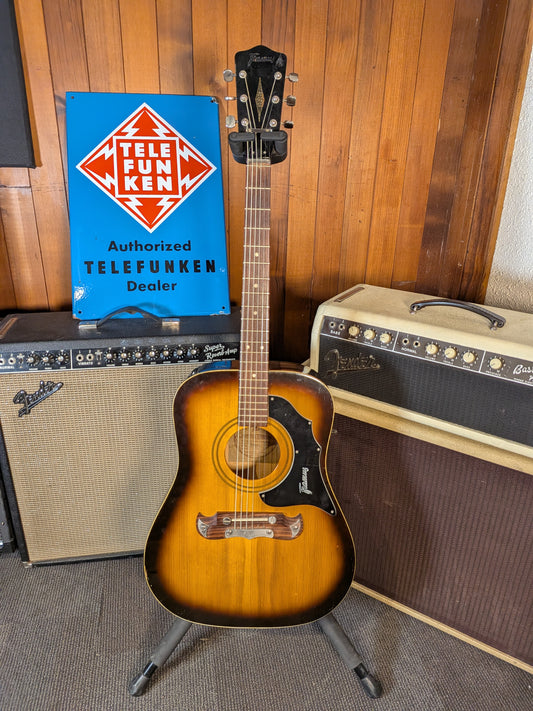 Framus 5/196 "Texan" Dreadnought Acoustic Guitar w/Case - Shaded Brown (1960's)