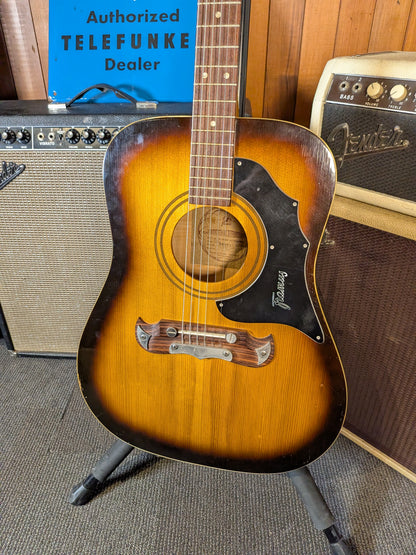 Framus 5/196 "Texan" Dreadnought Acoustic Guitar w/Case - Shaded Brown (1960's)