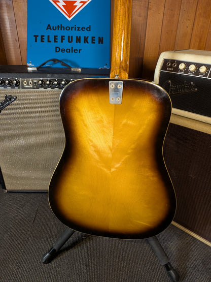 Framus 5/196 "Texan" Dreadnought Acoustic Guitar w/Case - Shaded Brown (1960's)