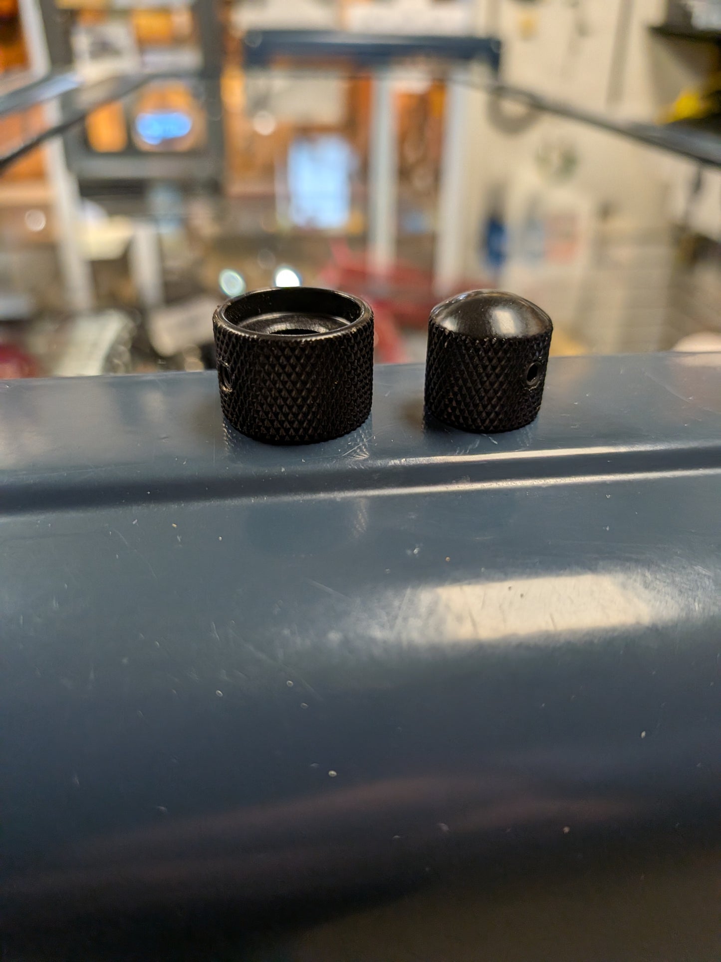 More Better Dual Concentric Metal Knurled Knob - Black