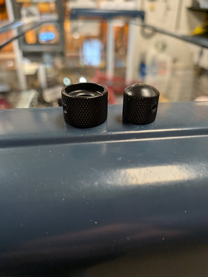 More Better Dual Concentric Metal Knurled Knob - Black