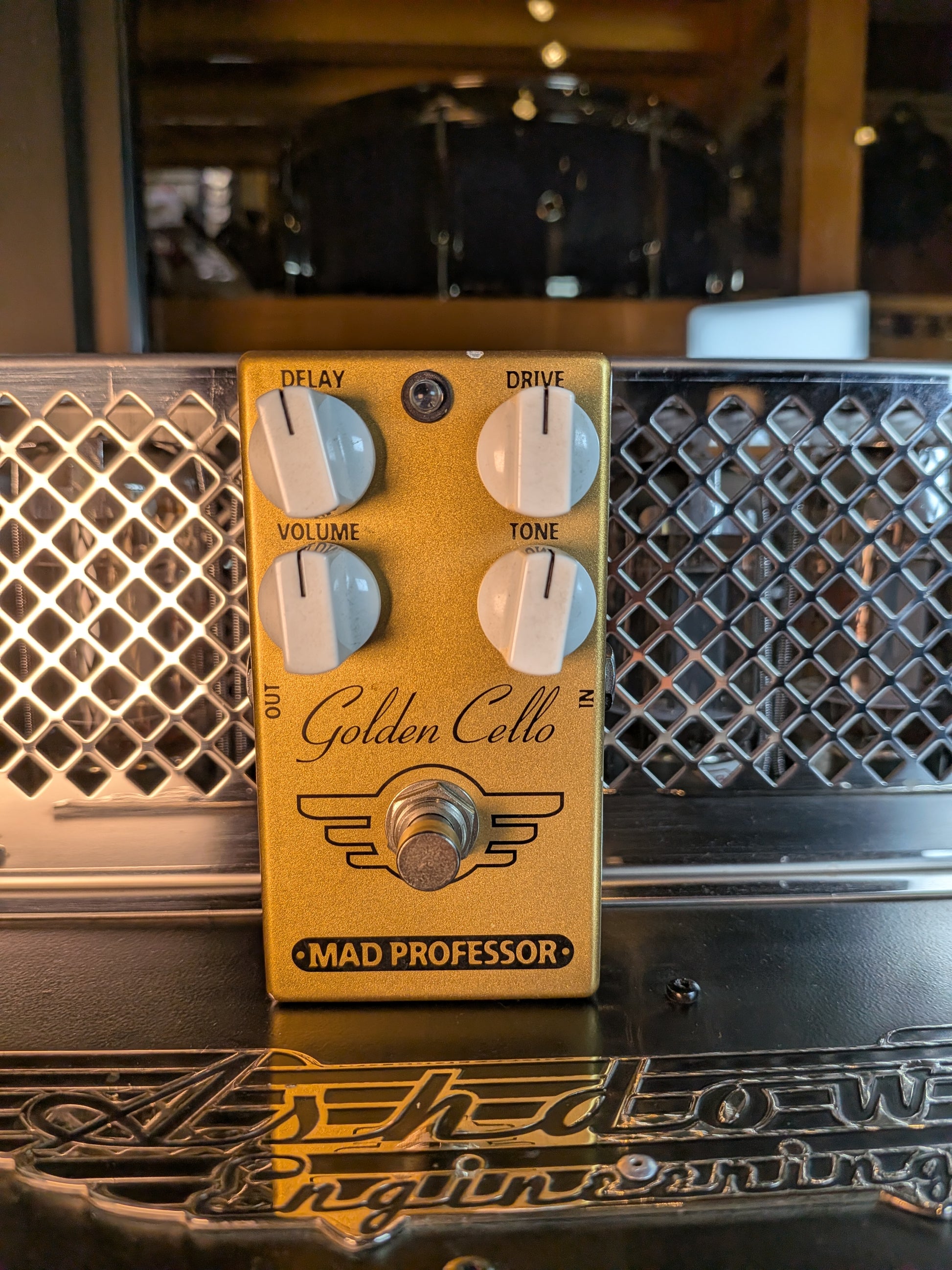 golden cello guitar pedal Mad Professor Golden Cello Overdrive/Delay Pedal (Used)