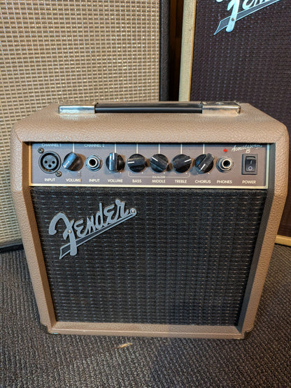 Fender Acoustasonic 15 1x6" 15w Acoustic Guitar Amplifier (2014)