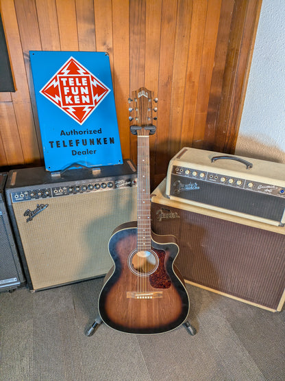 Guild OM-240CE Acoustic/Electric Guitar w/Case - Antique Charcoal Burst (Used)